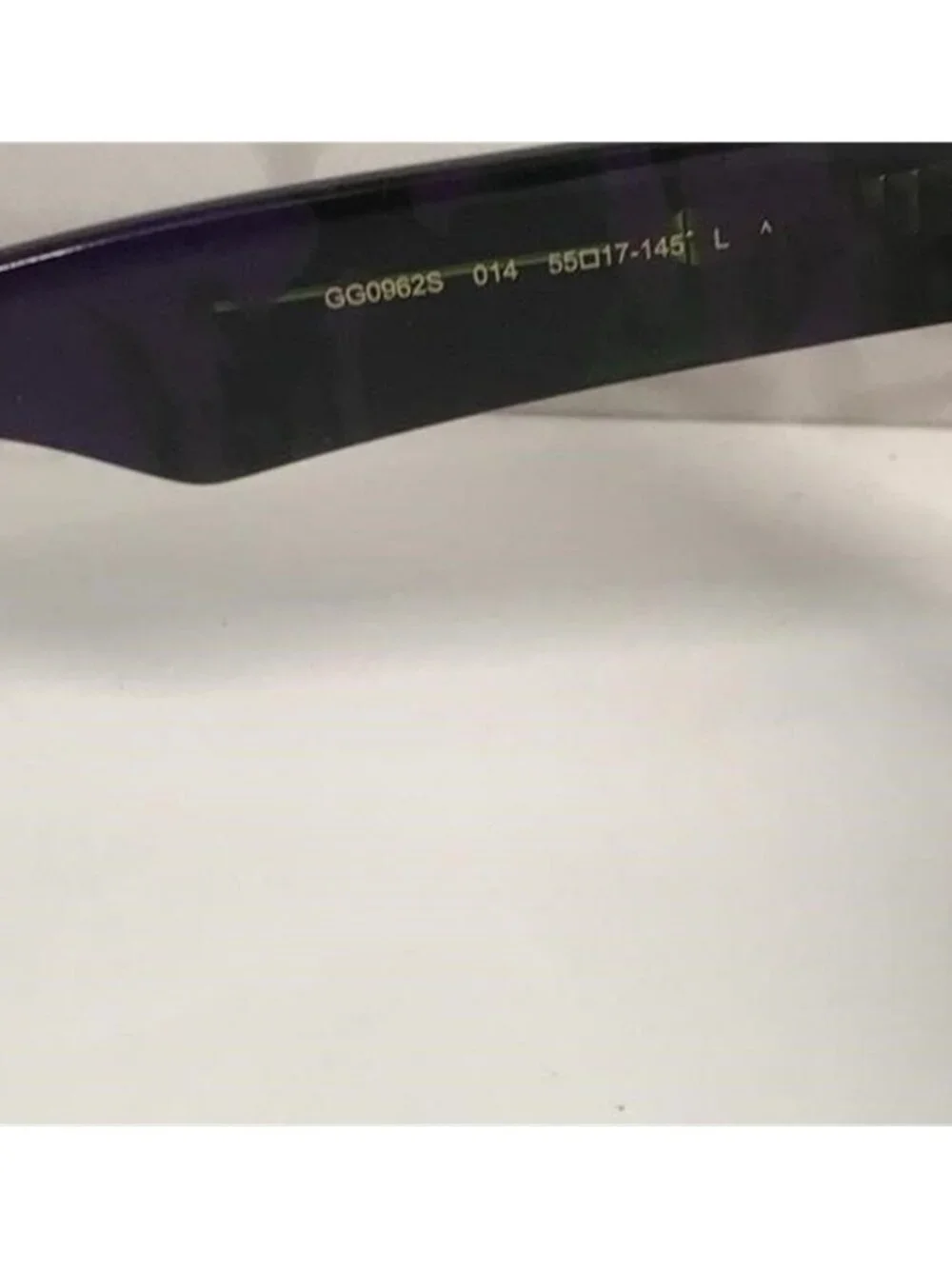 New Authentic Gucci Black and Purple Sunglasses GG0962S 014